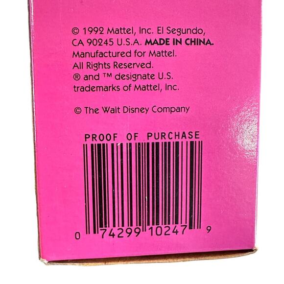 Vintage 1992 Disney Fun Barbie Disney Exclusive NRFB - Picture 8 of 8